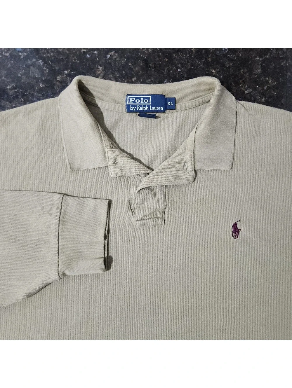 Polo Ralph Lauren Long Sleeve Rugby Pique Golf Classic Preppy Money Mens XL